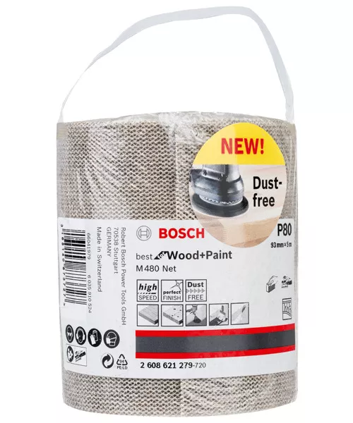 Abrasif M480 filet Expert Wood & Paint 93 mm rouleau 5 mètre